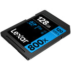 Lexar LSD0800128G-BNNNU Professional 800X SDHC/SDXC UHS-I Memory Card - 128 GB - Black-High-speed, Class 10 performance--leverages UHS-I technology for point-and-shoot cameras, mid-range DSLR, HD camcorder