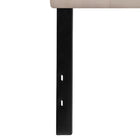 Flash Furniture Cambridge Tufted Upholstered King Size Headboard - Beige Fabric-Panel Headboard