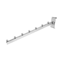 Can-Bramar Waterfall With Square Tubing For Gridwall, 16" x 3/4", Chrome, 25 Pack-Gridwall waterfall