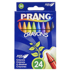 Prang Crayons - Standard Size - 24 Assorted Colours - 24 Pack-Crayons with unique formula that is safer, smoother and more colourful experience