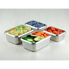 Minimal RT Stainless Steel Containers - 500ml, 1000ml - Set of 2-Easy-latching locking lids