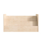 Flash Furniture Bright Beginnings Commercial Grade Modular Double Sided 2 Tier Wooden Classroom Book Display Shelf - Natural-2 Tier Double Sided Wooden Classroom Book Display Shelf Unit