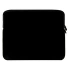 Vangoddy 15.6" Neoprene Laptop Sleeve - Black-Front zippered compartment is great for holding accessories