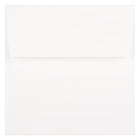 JAM Paper 5.5 x 5.5 Square Envelopes, White Glossy, 250 Pack (2792259H)-White semi gloss square envelope