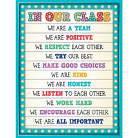 Teacher Created Resources Marquee In Our Class Chart-Theme: Marquee