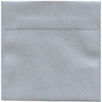 JAM Paper 6.5 x 6.5 Square Envelopes, Stardream Metallic Silver, 250 Pack (GCST509H)-Silver stardream metallic envelope