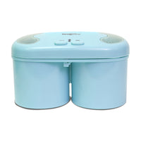 Koolatron Deluxe Double Treat Ice Cream Maker, Blue-A convenient way to make delicious homemade ice cream.