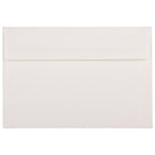 JAM Paper A8 Invitation Envelopes, 5.5 x 8.125, Strathmore Bright White Via Linen Recycled, 250 Pack (40934H)-Bright white via linen recycled envelope
