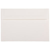JAM Paper A8 Invitation Envelopes, 5.5 x 8.125, Strathmore Bright White Via Linen Recycled, 250 Pack (40934H)-Bright white via linen recycled envelope