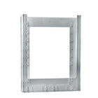 Azar Displays 11.25" x 9.13" x 1.25" Single Letter Wall Mount Crystal Styrene Brochure Holder, 10 Pack (252330)-Use for printed material measuring 11"H x 8.5"W