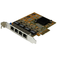 StarTech 4-Port PCIe Gigabit Network Adapter Card (ST1000SPEX43)-Add four Gigabit Ethernet ports to a client or server or workstation through one PCI Express slot