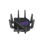 ASUS ROG Rapture GT-AX11000 Pro Tri-Band Wi-Fi 6 Gaming Router - Black-Ports: 1 x 2.5 Gigabit WAN Port, 1 x 10 Gigabit WAN/LAN Port, 4 x Gigabit LAN Ports, 1 x USB 3.2 Gen 1 Port, 1 x USB 2.0 Port