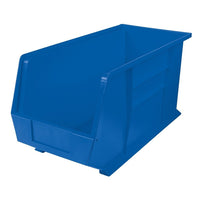 Kleton Plastic Bins, 8-1/4"W x 18"D x 9"H, Blue, 3 Pack-Bins reduce and control inventories, shorten assembly times and minimize parts handling