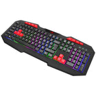 Marvo Wired LED Rainbow Backlight Membrane 112-Key Multimedia Gaming Keyboard-USB interface