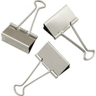 Staples Binder Clips - Medium 1-1/4" - Silver - 15 Pack-Strong metal clips to keep papers securely fastened