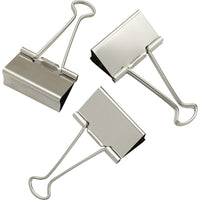 Staples Binder Clips - Medium 1-1/4" - Silver - 15 Pack-Strong metal clips to keep papers securely fastened