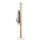 Umbra Flapper Coat Rack, Natural/White (320361-668)-Nine flip-down cast aluminum hooks