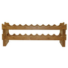 Oceanstar WR1361 18-Bottle Stackable Bamboo Wine Rack-90-day manufacturer's warranty (details with product)