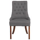 Flash Furniture HERCULES Paddington Series Tufted Chair - Grey Fabric-Accent Side Chair