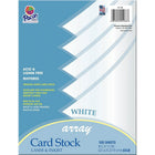 Pacon Array Card Stock, 65 lb., White, 100 Sheets Pack (PAC101188)-Heavyweight, 65 lb.