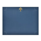 St. James Presentation Holders/Cards with Gold Foil Crucifix, 80lb Navy Linen, 25 Pack-Create tangible memories with these premium certificate holders