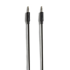 NXT Technologies 4 ft Braided Mini-phone Stereo 3.5mm Cable - Black-4' braided cable resists snags and tangles