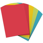 JAM Paper Full Page Labels, Sticker Paper, 8.5" x 11", Bright Assorted Colours, 40 Pack (337628assrt)-Assorted colours