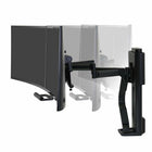 Ergotron 45-631-224 TRACE Dual Monitor Desk Mount - Matte Black-Height Adjustment: 11"