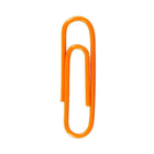 JAM Paper Coloured Standard Paper Clips, Small, Orange Paperclips, 6 Packs of 100, 600 Total (42186870g)-Material: Metal