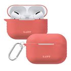 LAUT POD for AirPods Pro - Coral-Allows for full access to all ports and pairing function.