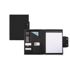 Tru Red Minimal Padfolio - Vegan Leather - Black (WRC2396TR-BLACK)-Black, Vegan leather