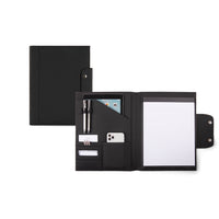 Tru Red Minimal Padfolio - Vegan Leather - Black (WRC2396TR-BLACK)-Black, Vegan leather