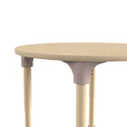 Flash Furniture Bright Beginnings 33" Round Commercial Grade Wooden Adjustable Height Classroom Activity Table - Beech-Supports up to 300 LBS. Static Weight Capacity