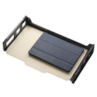 Korr Side Loading Desk Tray - Legal Size - Black-Notched sides increase visibility of your contents