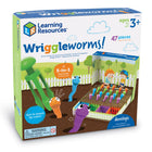 Learning Resources Wriggleworms! Fine Motor Activity Set - Multicolor-5-In-1 preschool learning fun-master colors, numbers, and more