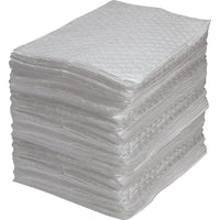 Zenith Safety Fine Fibre Sorbent Pads - Industrial Grade, Oil Only, 15" x 17", 40 Gal. Absorbancy, 200 /Pack, 200 Pack-Absorbency/Pkg. 40 gal.
