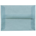 JAM Paper A6 Invitation Envelopes, 4.75 x 6.5, Ocean Blue Translucent Vellum, 250 Pack (PACV652H)-Ocean blue translucent envelope