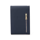 Champs RFID Blocking Smartphone Bag - Navy-Magnetic flap with pushlock closure