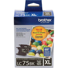 Brother LC75 Innobella High-Yield Black Ink Cartridges, 2 Pack-Includes 2 black ink cartridges