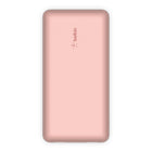 Belkin BoostCharge 20,000 mAH 3-Port Power Bank - Rose Gold-Pre-charged and ready to use, with 20,000 mAh of power delivering 78 hours of additional battery life to your smartphone. A 6-inch USB-C to USB-A cable is included so you can start charging compatible devices right away!