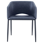 My Home My Living Vintage Faux Leather Arm Chair - Grey-Vintage grey faux leather upholstery with foam seat and back