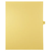Mark Maker Legal Tabs - Letter Size - Buff - 1/15th cut - 25 tabs per package - 5 packages Pack - Number 127-Buff SingleTabs
