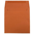 JAM Paper 6.5" x 6.5" Square Envelopes, Dark Orange, 1000 Pack (3157452b)-Orange paper envelopes