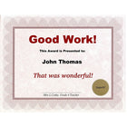 St. James Regent Bond Certificates, Red w/Gold Seals, 24lb, 8 1/2" x 11", 25 Pack-Free downloadable templates from www.first-base.com