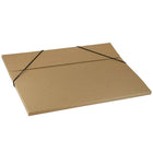 JAM Paper Kraft Chipboard Portfolio, Elastic Closure, Large, 11 x 15 x.38, Brown Kraft, 2 Pack (6102 201g)-Portfolio closure: Elastic