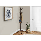 Monarch Specialties 2004 Coat Rack - Espresso Wood Contemporary Style-Solid wood tapered legs