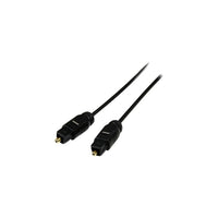 StarTech THINTOS15 15' Toslink Male to Male Audio Cable-Toslink Male connectors for conveniently connecting two devices