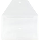 JAM Paper Plastic Envelopes with Snap Closure, Legal Booklet, 9.75 x 14.5, Clear Poly, 12 Pack (34830)-Size: 9-1/2" x 14-1/2"