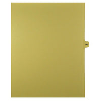 Mark Maker Legal Exhibit Index Tab Buff Single Tabs, 1/15th Cut, Letter Size, No Holes, Number 142, 25 Pack-Buff Single Tabs, 1/15th Cut