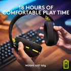 Logitech G435 LIGHTSPEED Bluetooth Wireless Gaming Headset, Compatible with Dolby Atmos, PC, PS4, PS5, Mobile - Black-Total comfort: G435 small gaming headset fits a wide range of people but is designed for younger players with memory foam ear cushions and sizing for smaller head sizes